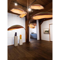 TERRA BANANA LEAF CHANDELIER 82"D