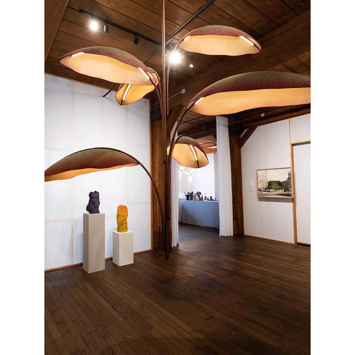 TERRA BANANA LEAF CHANDELIER 82"D