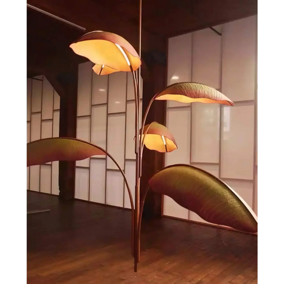 TERRA BANANA LEAF CHANDELIER 82"D