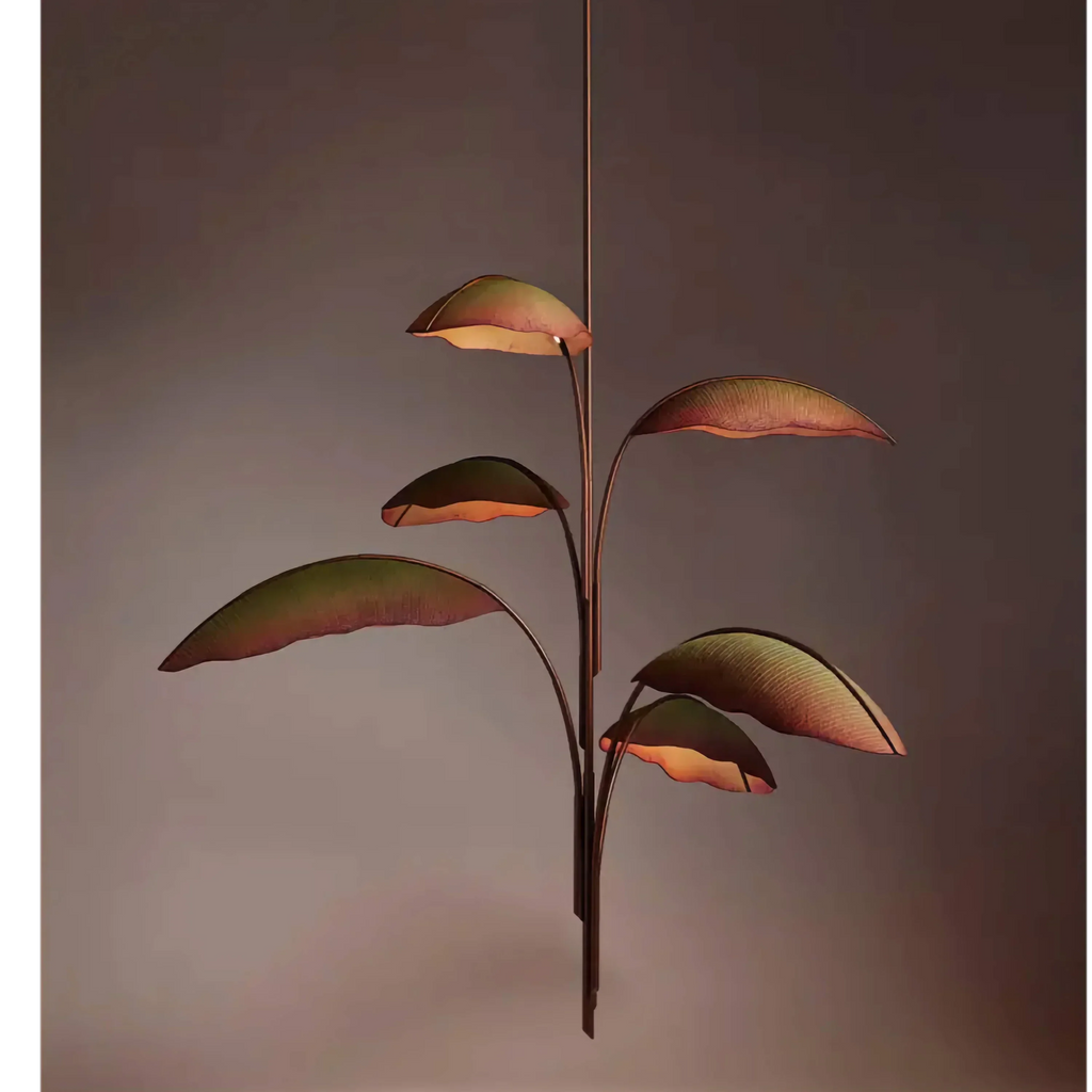 TERRA BANANA LEAF CHANDELIER 82"D
