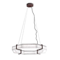 Glacera Alabaster Polygonal Chandelier