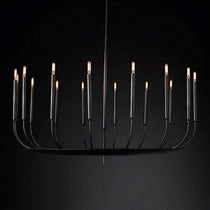 VINTA BLACK COPPER CANDLE CHANDELIER 23.6" 35.4" 47.2"D