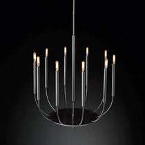 VINTA BLACK COPPER CANDLE CHANDELIER 23.6" 35.4" 47.2"D