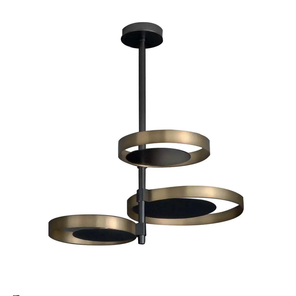 AUREA BLACK GOLD CHANDELIER 22.8"D