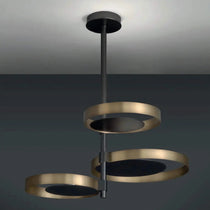 AUREA BLACK GOLD CHANDELIER 22.8"D