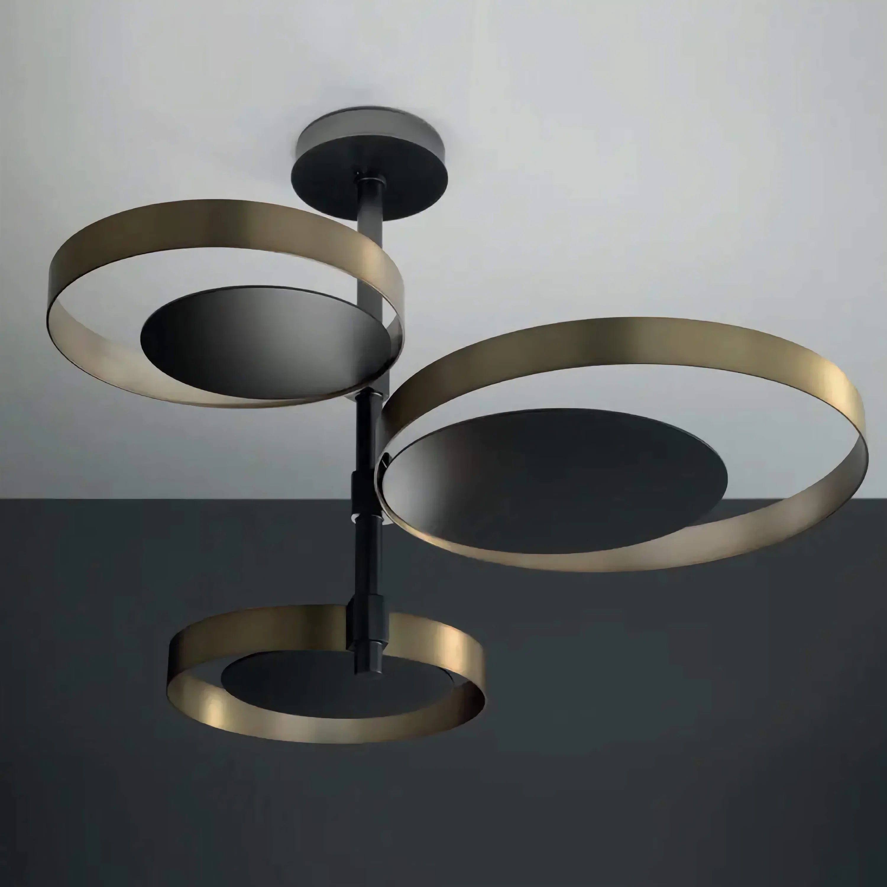 AUREA BLACK GOLD CHANDELIER 22.8"D Secondary image