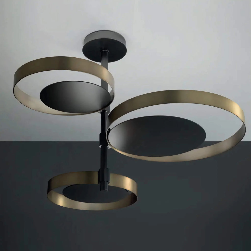 AUREA BLACK GOLD CHANDELIER 22.8"D