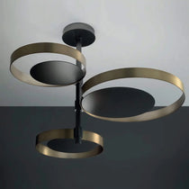 AUREA BLACK GOLD CHANDELIER 22.8"D