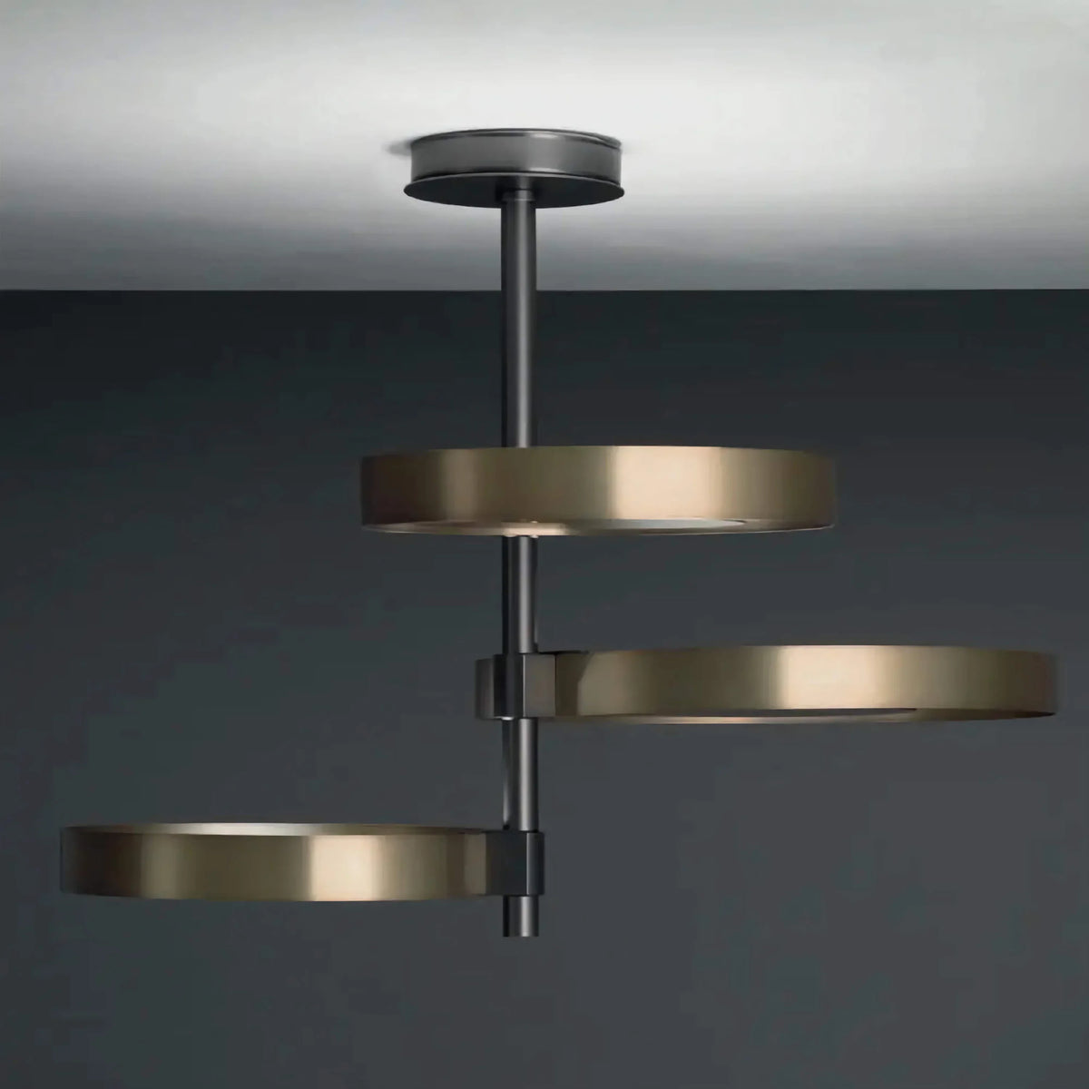 AUREA BLACK GOLD CHANDELIER 22.8"D