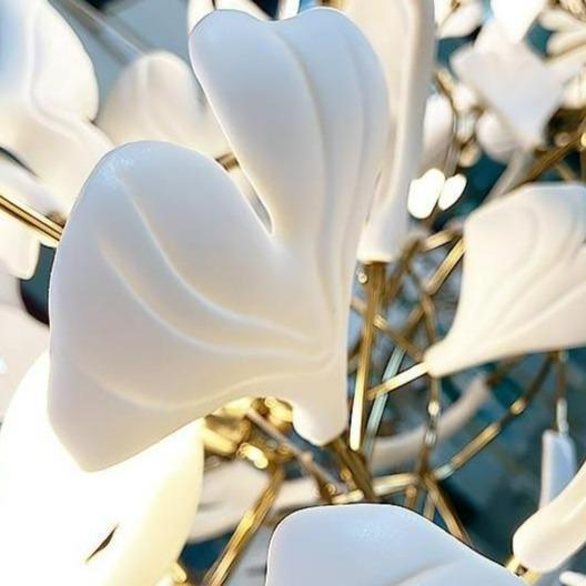 Gingko Classic Large Ceramic Flower Artistic Branch Chandelier