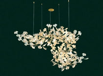 Gingko Classic Large Ceramic Flower Artistic Branch Chandelier