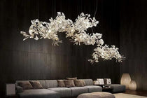 Gingko Classic Large Ceramic Flower Artistic Branch Chandelier