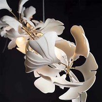 Gingko Classic Large Ceramic Flower Artistic Branch Chandelier