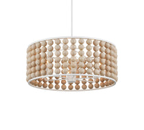Brookbury Wood Bead Chandelier 32"