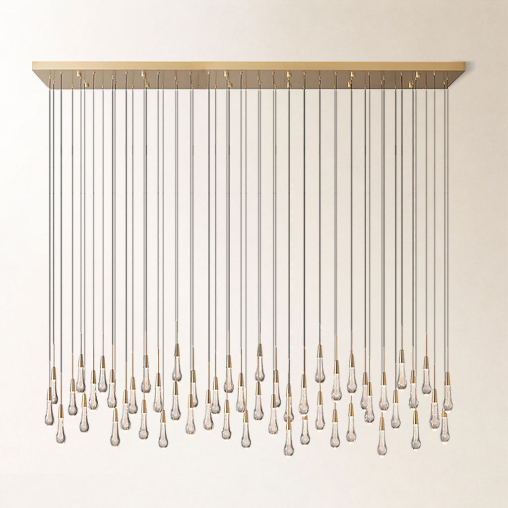 Soltaire Crystal Linear Chandelier 37" 50" 60" 70" 87" 120"W