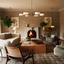Daphne Fabric Round Chandelier