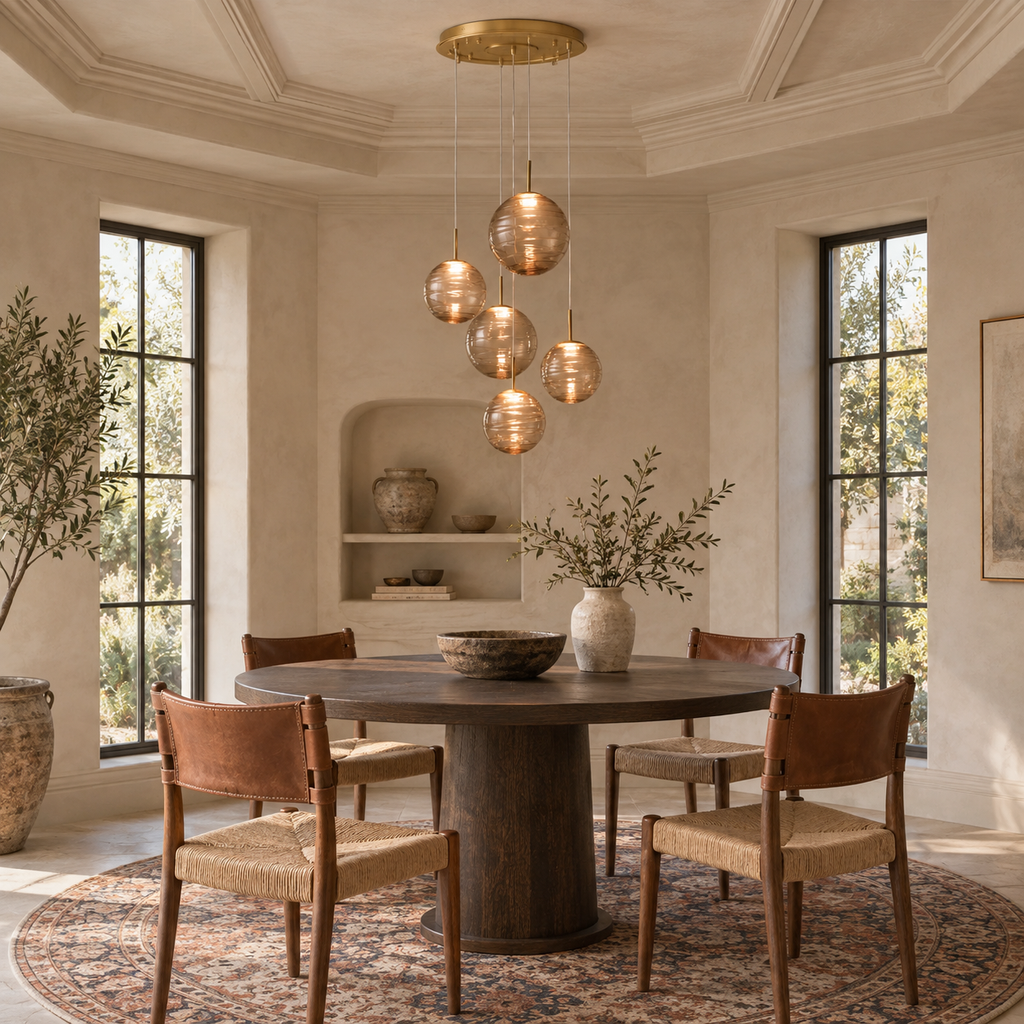 Casen Glass Round Chandelier 20"28"34"43"