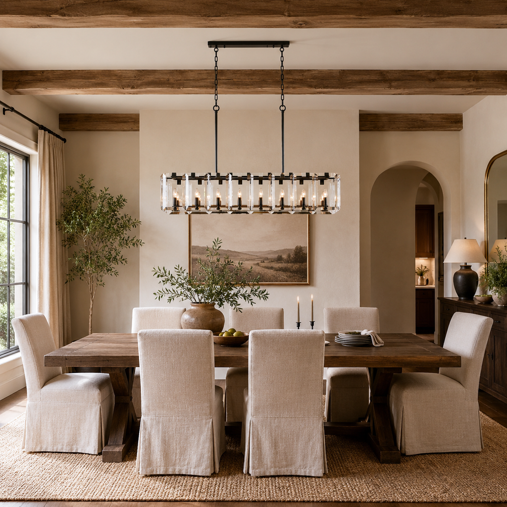 Amaya Rectangular Chandelier 40'' 53''