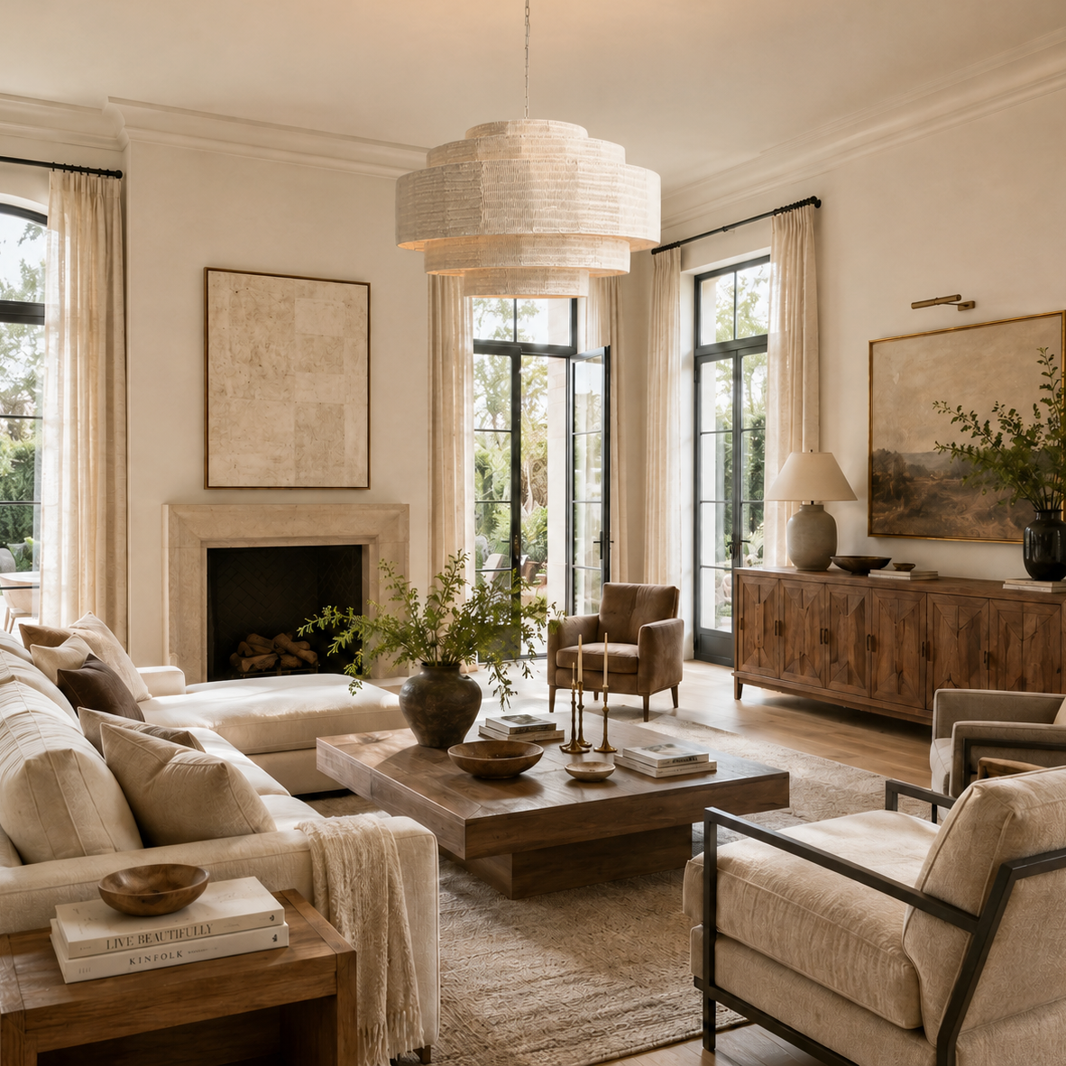 Paloma 28" Chandelier in White