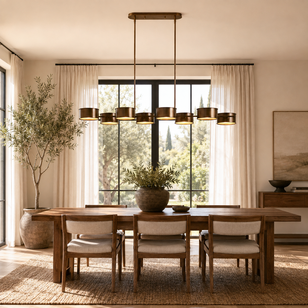 Daphne Metal Linear Chandelier