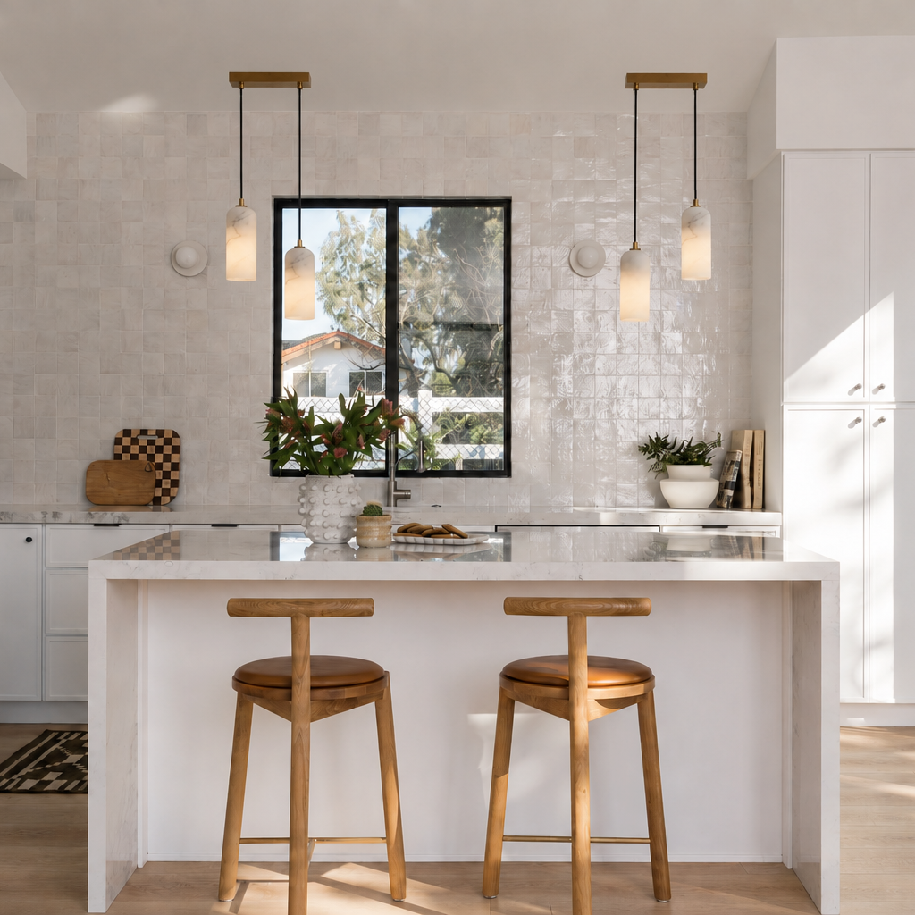 Montira Alabaster Dome Pendant Lamp