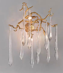 Raindrop Crystal Branches Chandelier French Style For Dining Living Room