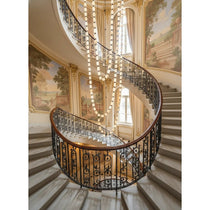 Glass Chain Chandelier
