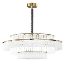 PRISMA CHARLES TIERED CRYSTAL CHANDELIER 23.6" 31.5"D