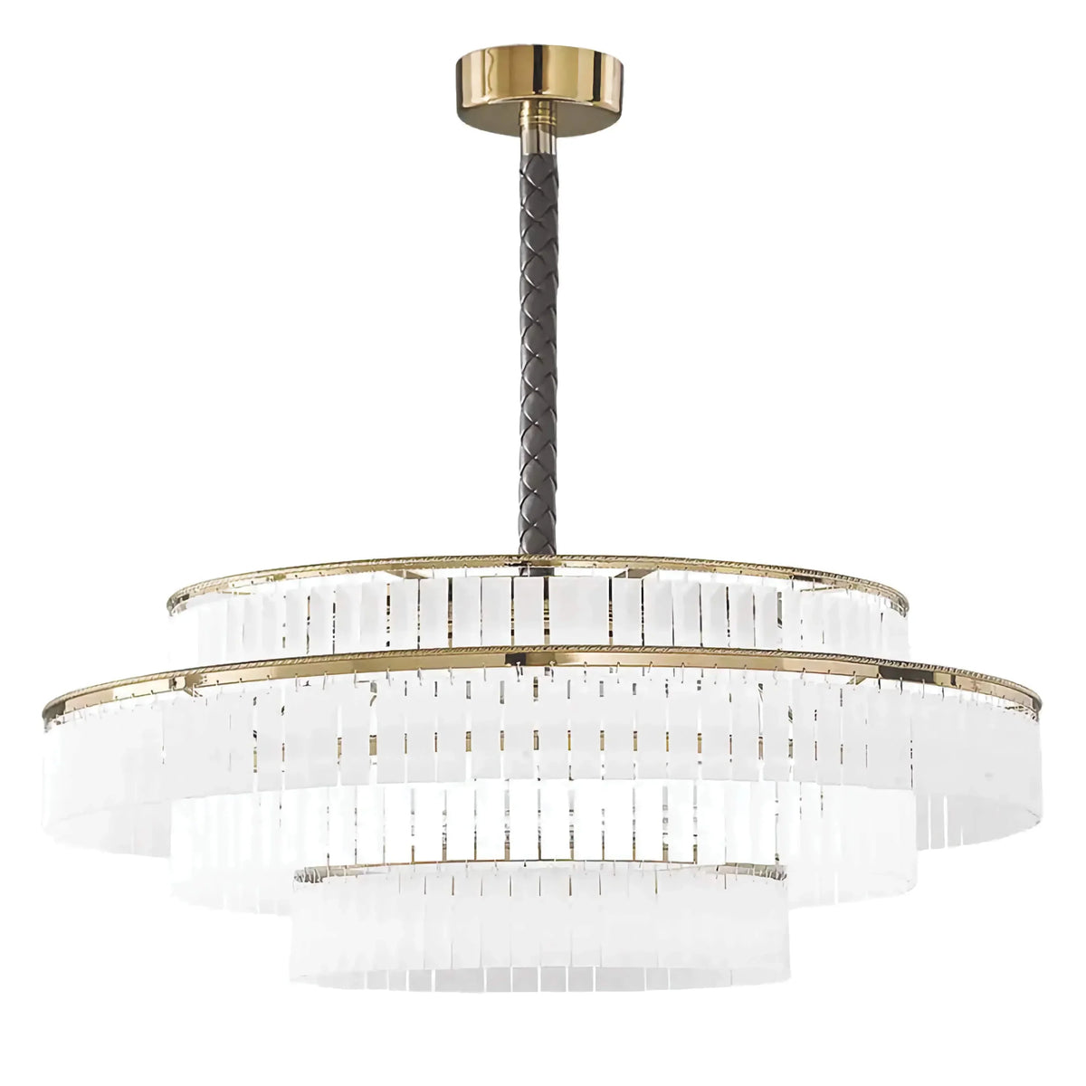 PRISMA CHARLES TIERED CRYSTAL CHANDELIER 23.6" 31.5"D