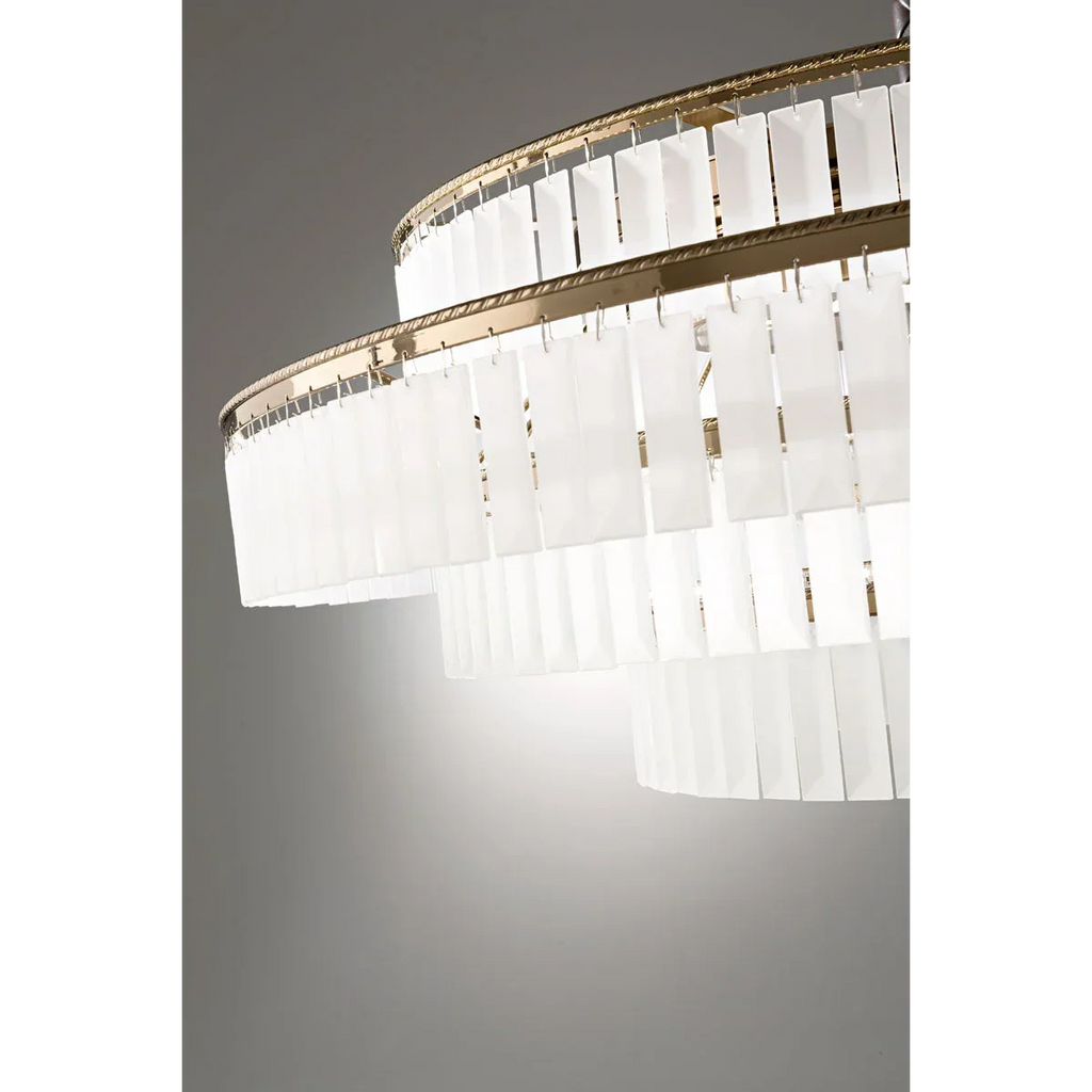 PRISMA CHARLES TIERED CRYSTAL CHANDELIER 23.6" 31.5"D
