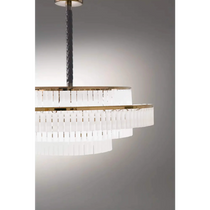 PRISMA CHARLES TIERED CRYSTAL CHANDELIER 23.6" 31.5"D