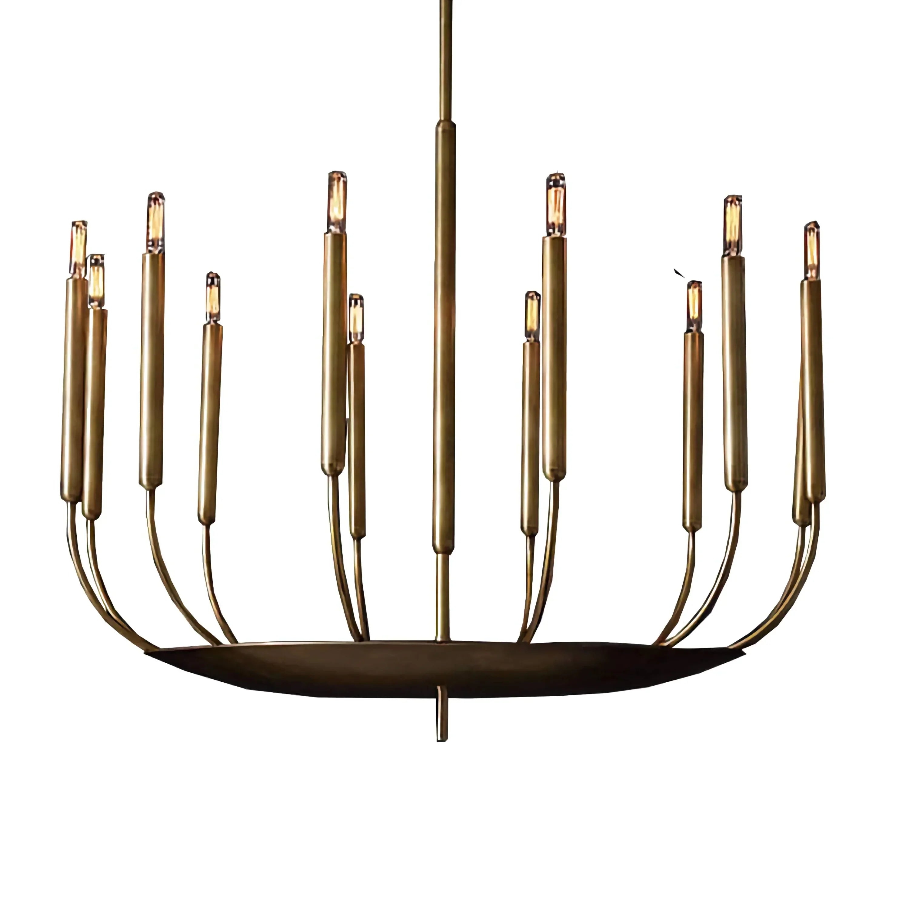 VINTA COPPER CANDLE CHANDELIER 23.6" 35.4" 47.2"D