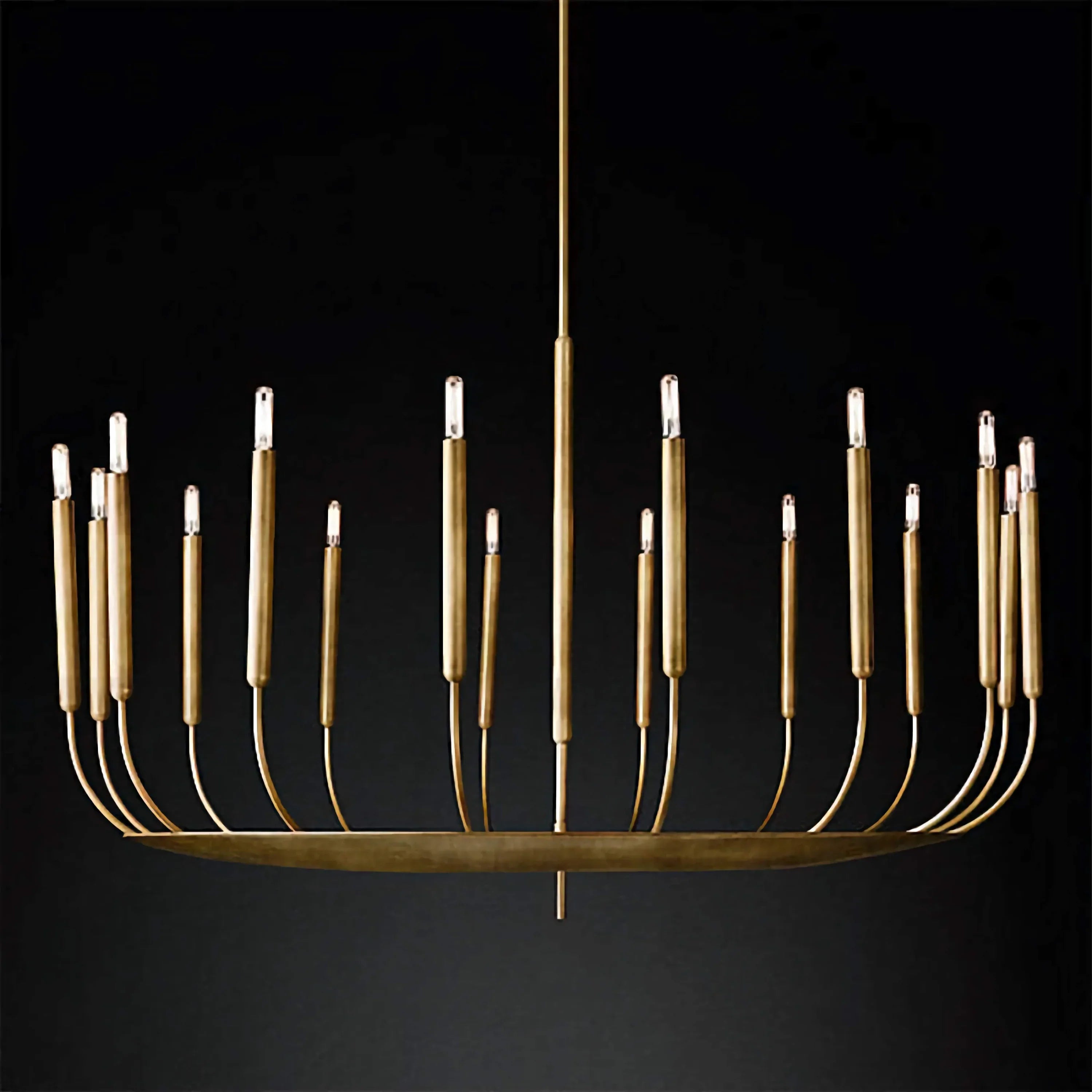 VINTA COPPER CANDLE CHANDELIER 23.6" 35.4" 47.2"D