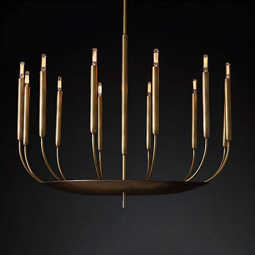 VINTA COPPER CANDLE CHANDELIER 23.6" 35.4" 47.2"D