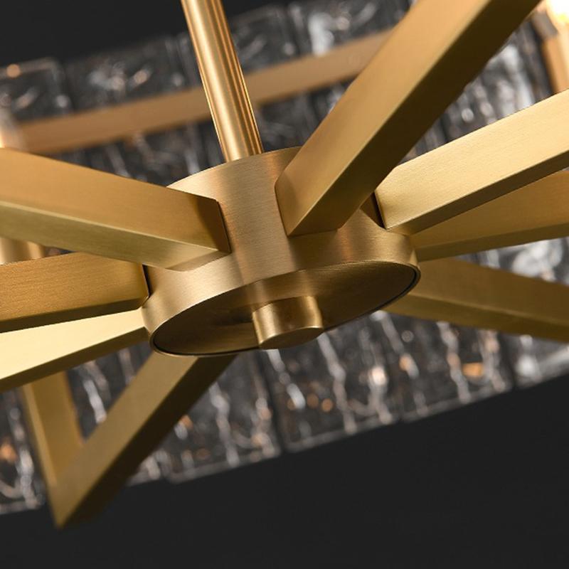 Classic Moire Crystal Round Chandelier Secondary image