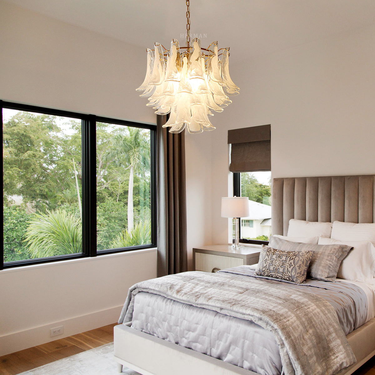 Murano Glass Petals Chandelier