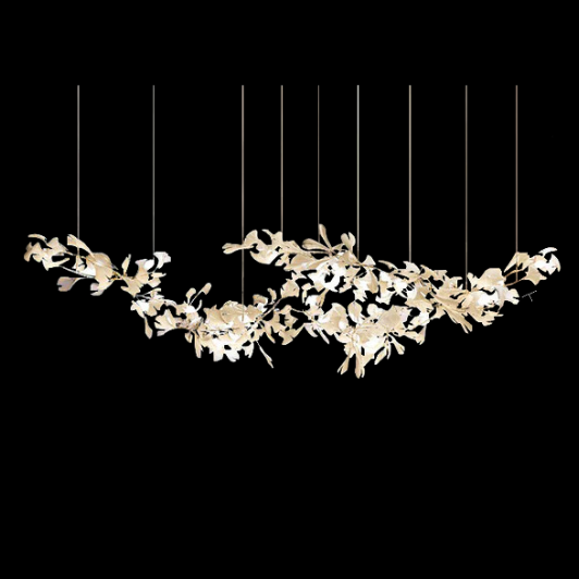 Gingko Large Ceramic Flower Artistic Branch Chandelier Main image