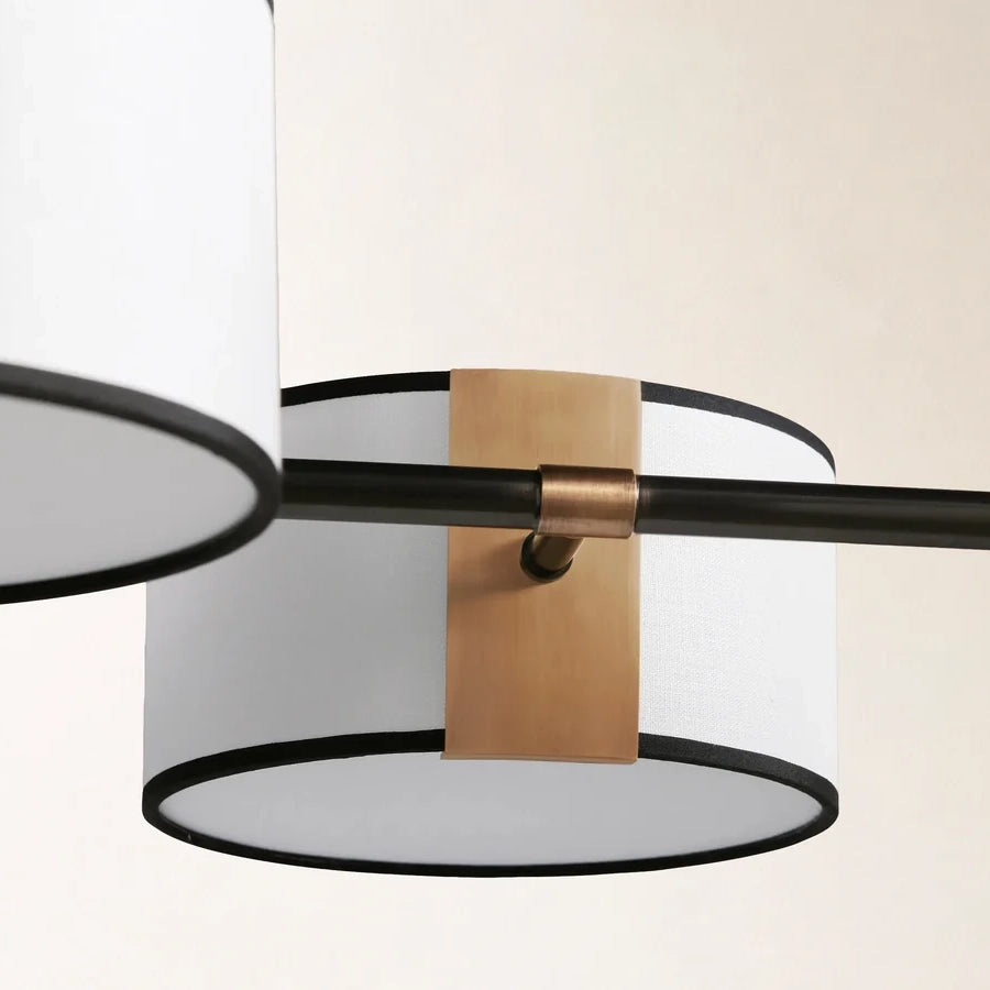 Daphne Fabric Linear Chandelier