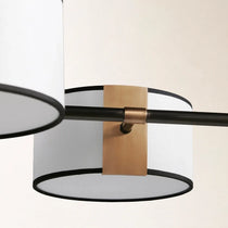 Daphne Fabric Linear Chandelier