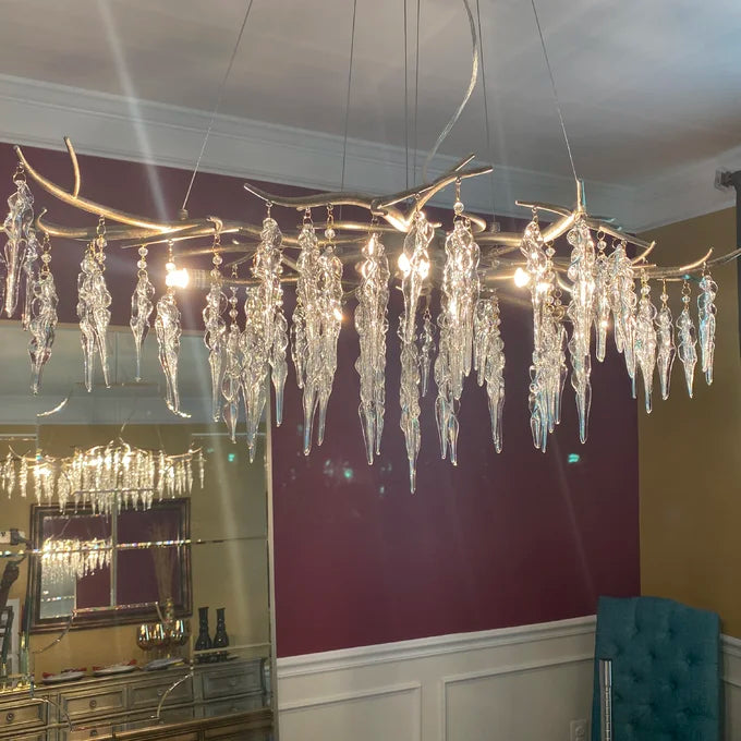 Luxury Crystal Geometric Branch Chandelier