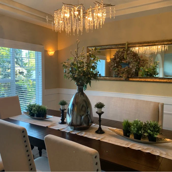 Luxury Crystal Geometric Branch Chandelier
