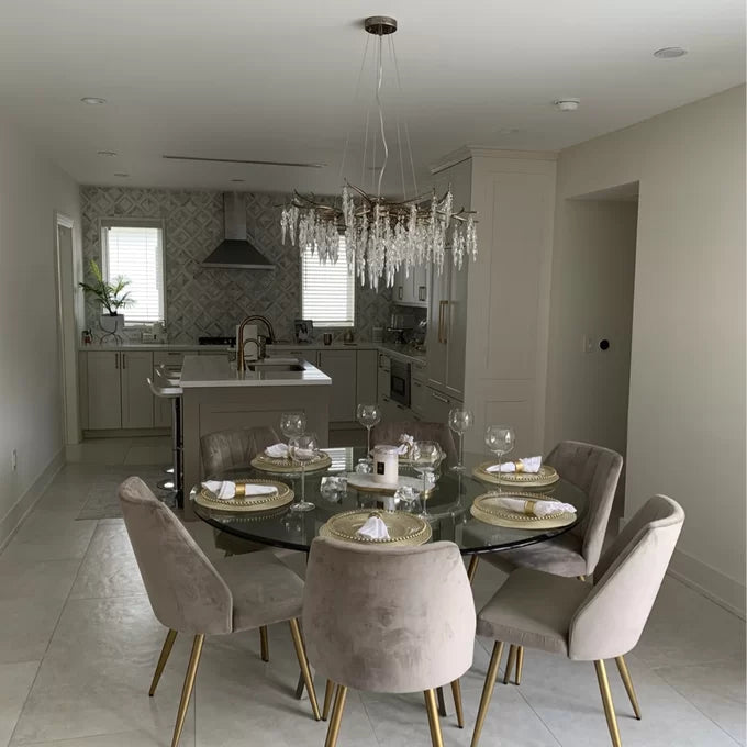Luxury Crystal Geometric Branch Chandelier