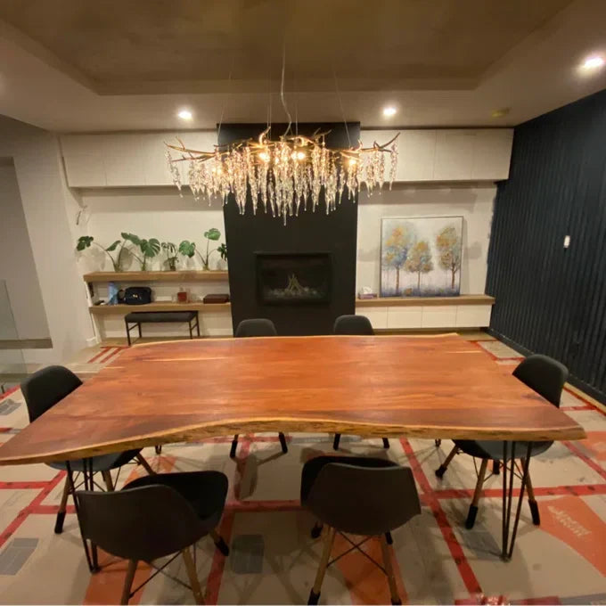 Luxury Crystal Geometric Branch Chandelier
