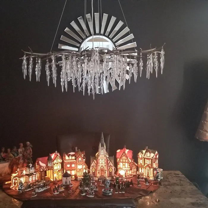 Luxury Crystal Geometric Branch Chandelier