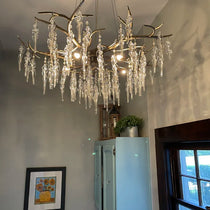 Luxury Crystal Geometric Branch Chandelier