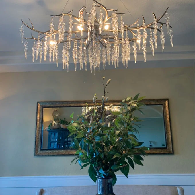 Luxury Crystal Geometric Branch Chandelier
