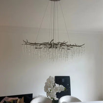 Luxury Crystal Geometric Branch Chandelier