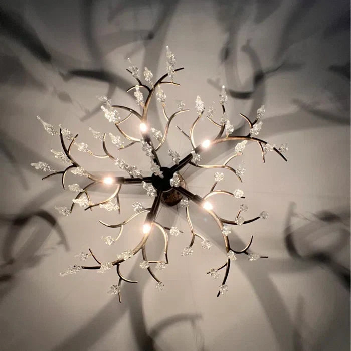 Luxury Crystal Geometric Branch Chandelier