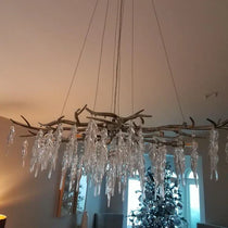 Luxury Crystal Geometric Branch Chandelier