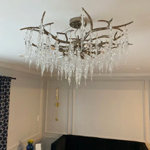 Luxury Crystal Geometric Branch Chandelier